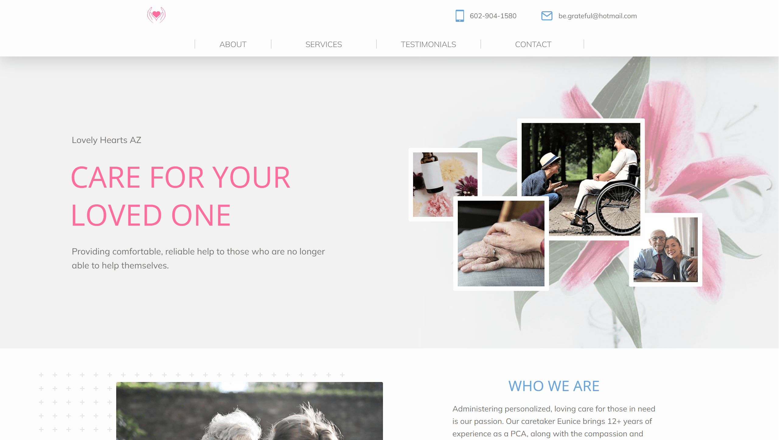 Lovely Hearts AZ interface